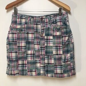 Sonoma Women 6 Skort Multicolored Patchwork Pencil Mini 100% Cotton Colorful